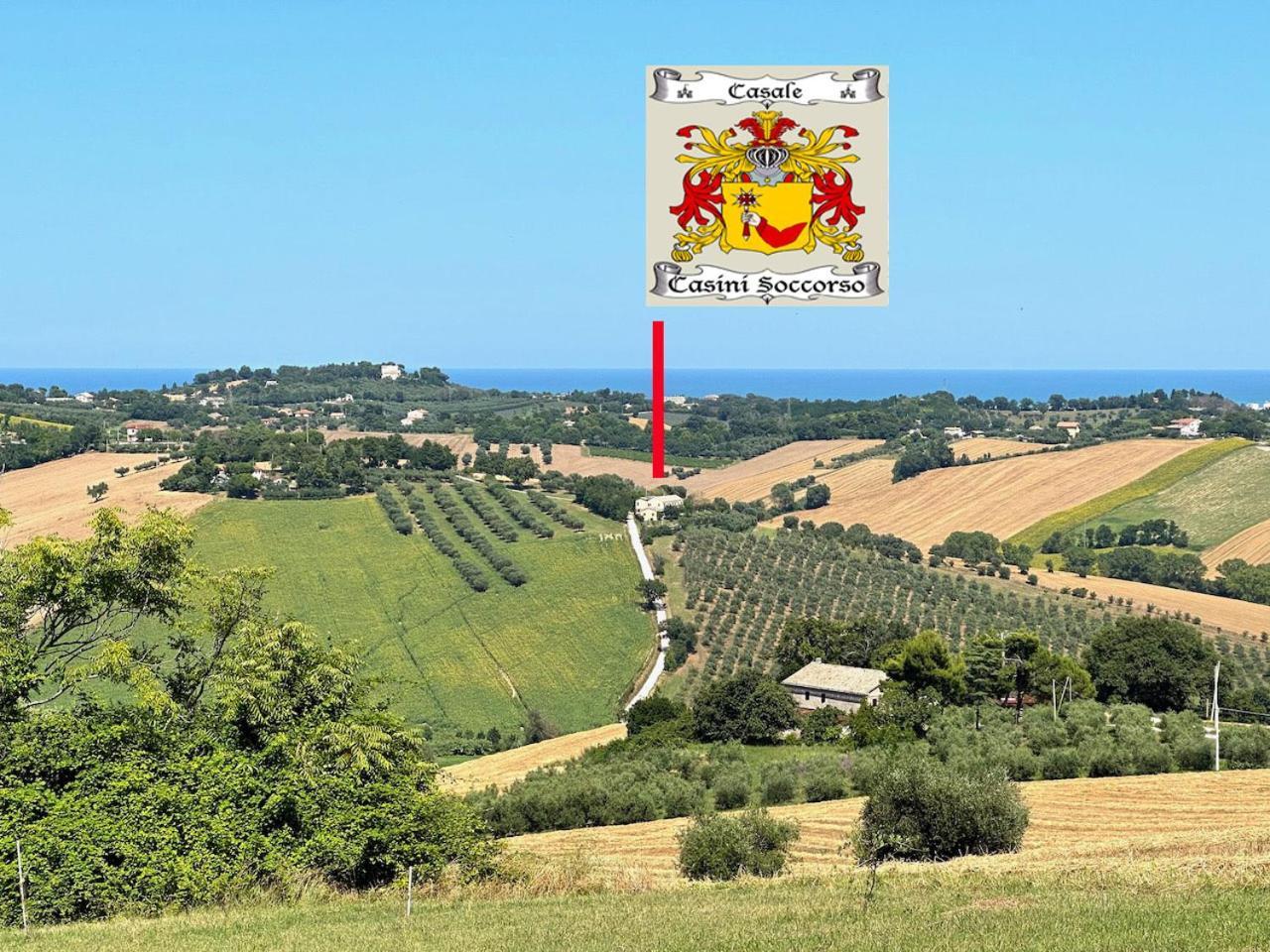 Casale Casini Soccorso Guest House Senigallia Bagian luar foto